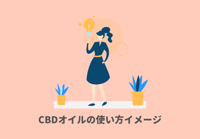 CBDオイルの使い方イメージ