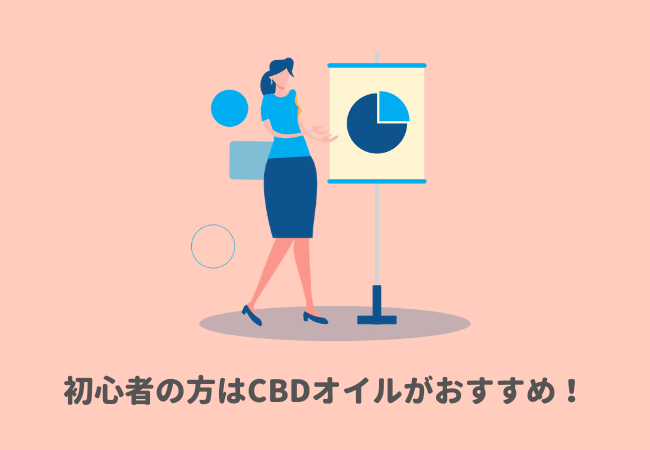 初心者の方はCBDオイルがおすすめ！